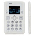 M1 Super Slim GSM Card Phone w/ 1.4" Screen, Dual-Band and Single-SIM - White
